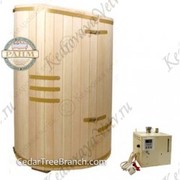 Комплект фитобочка «Богатырь» овальный со скосом + парогенератор