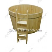 Овальная одноместная купель из кедра