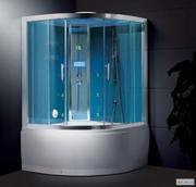 Душевые кабины на любой вкус, с гидромассажем и турецкой баней, тропич